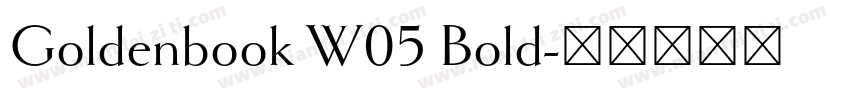 Goldenbook W05 Bold字体转换